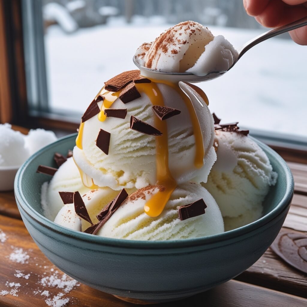 snow cream recipe