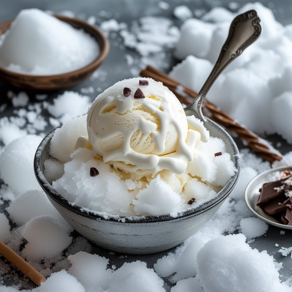 snow cream recipe