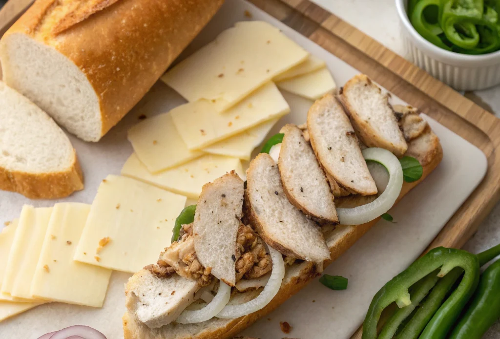 chicken philly cheesesteak recipeingredients